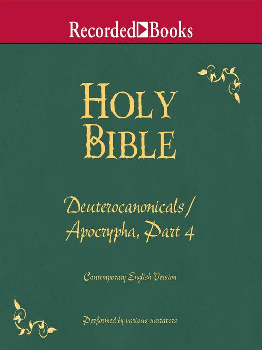 Title details for Part 4, Holy Bible Deuterocanonicals/Apocrypha-Volume 21 by Various - Available